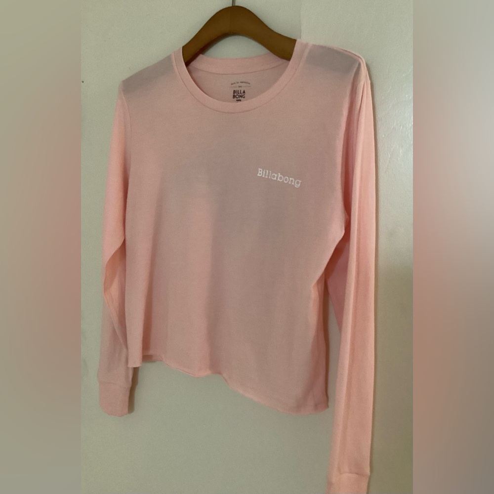 Billabong Soft Pink Crew Neck Top